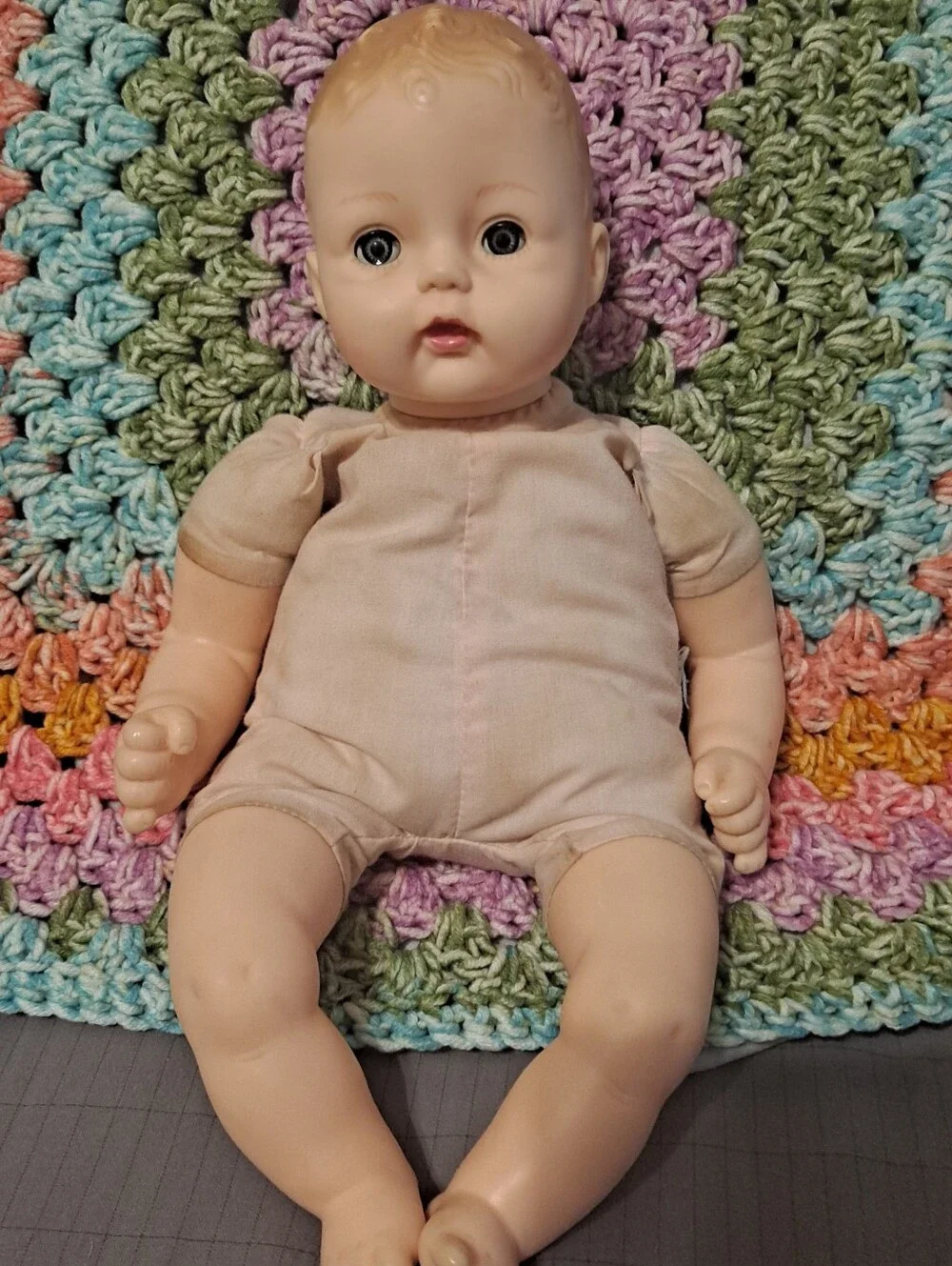 Madame Alexander Pink Stripe Huggums Baby Doll
